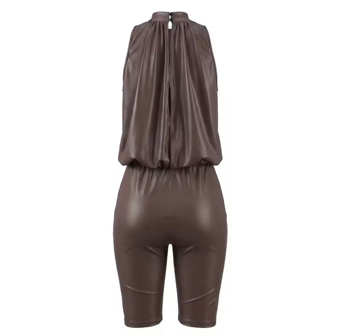 “Sweet Tea” Dark Brown Romper