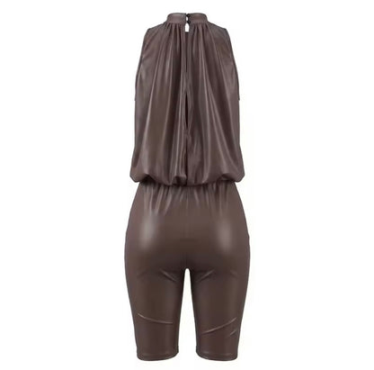 “Sweet Tea” Dark Brown Romper