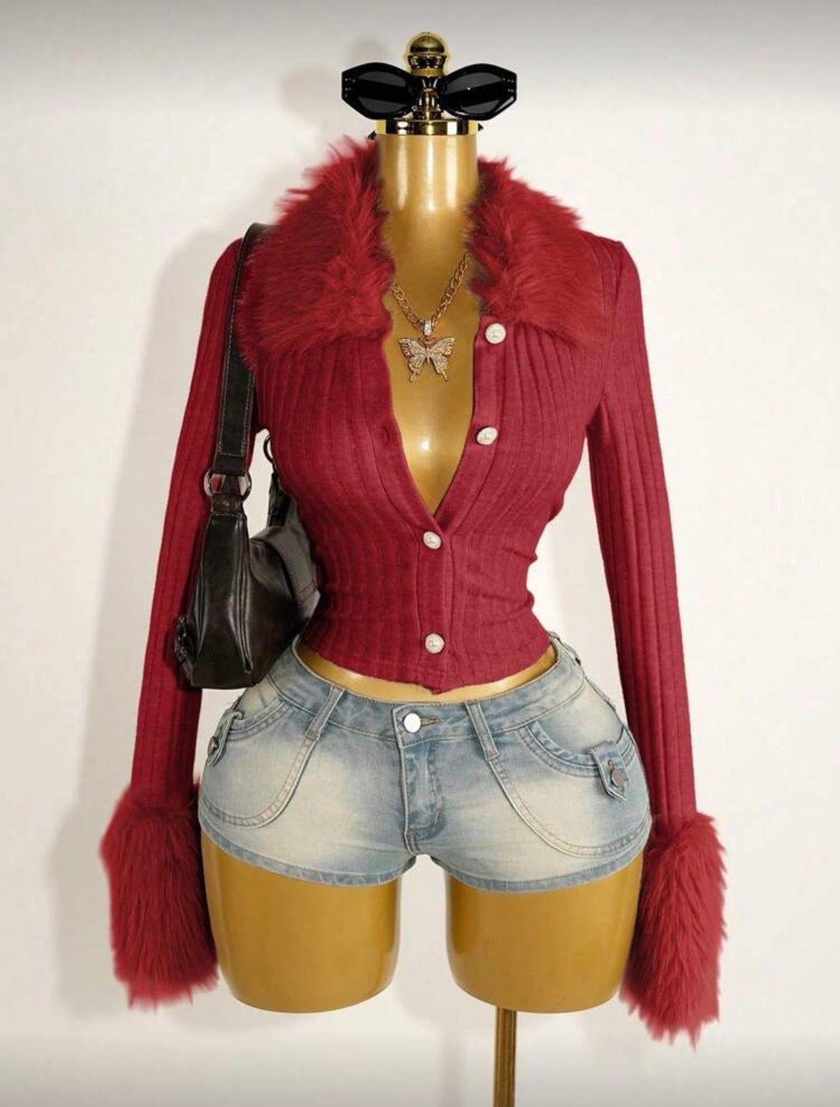 “Angelic Furr” Black Top