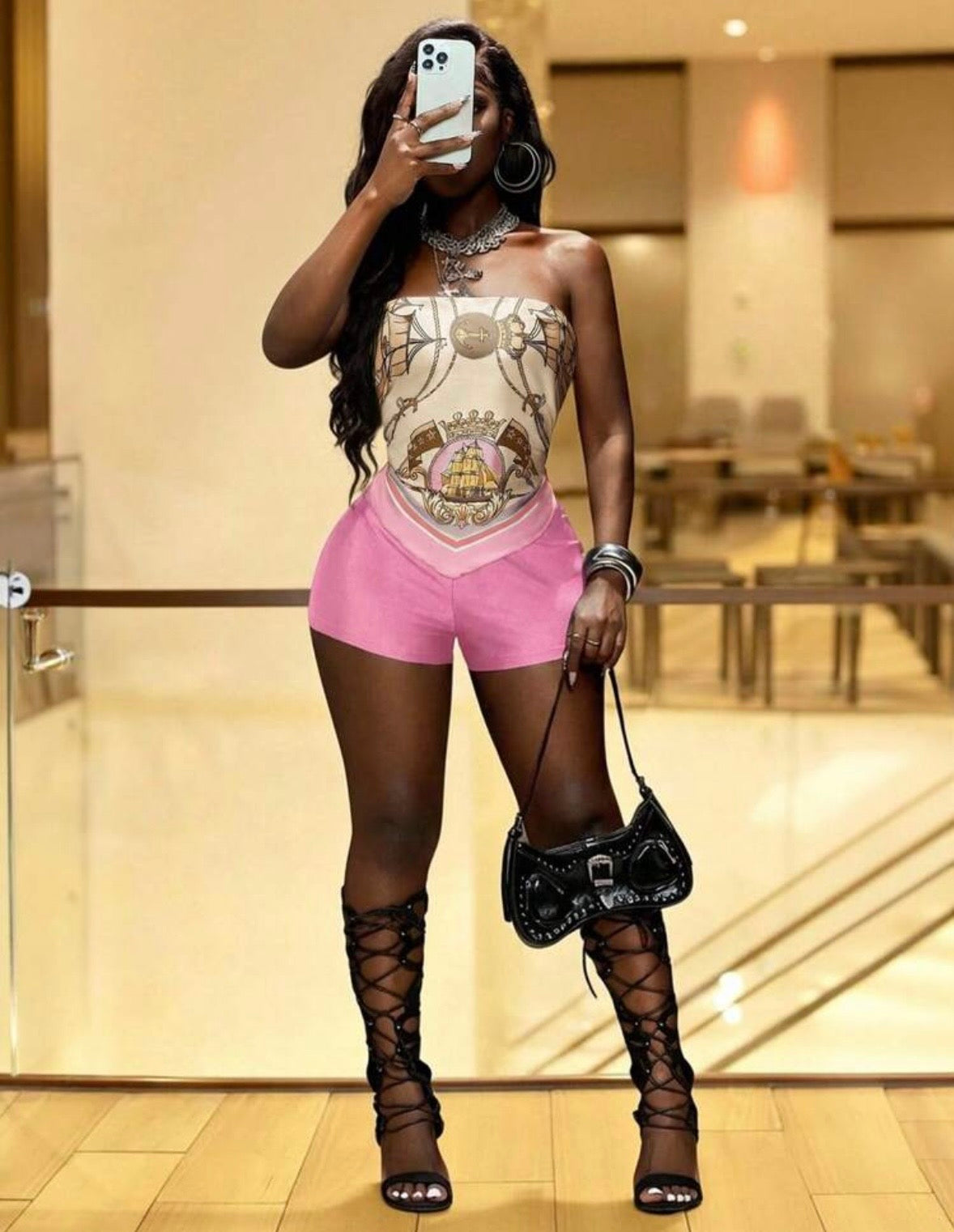 “Ice Cream” Pink 2 Piece Set