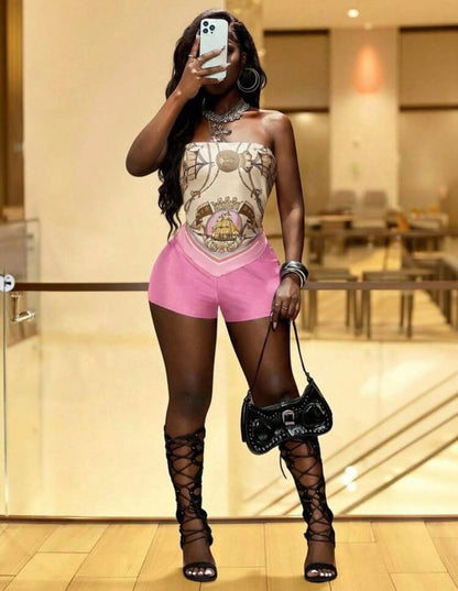 “Ice Cream” Pink 2 Piece Set