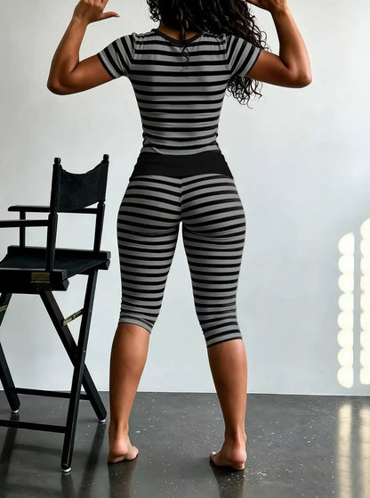 “Stevie Stripes” Pink 2 Piece Set