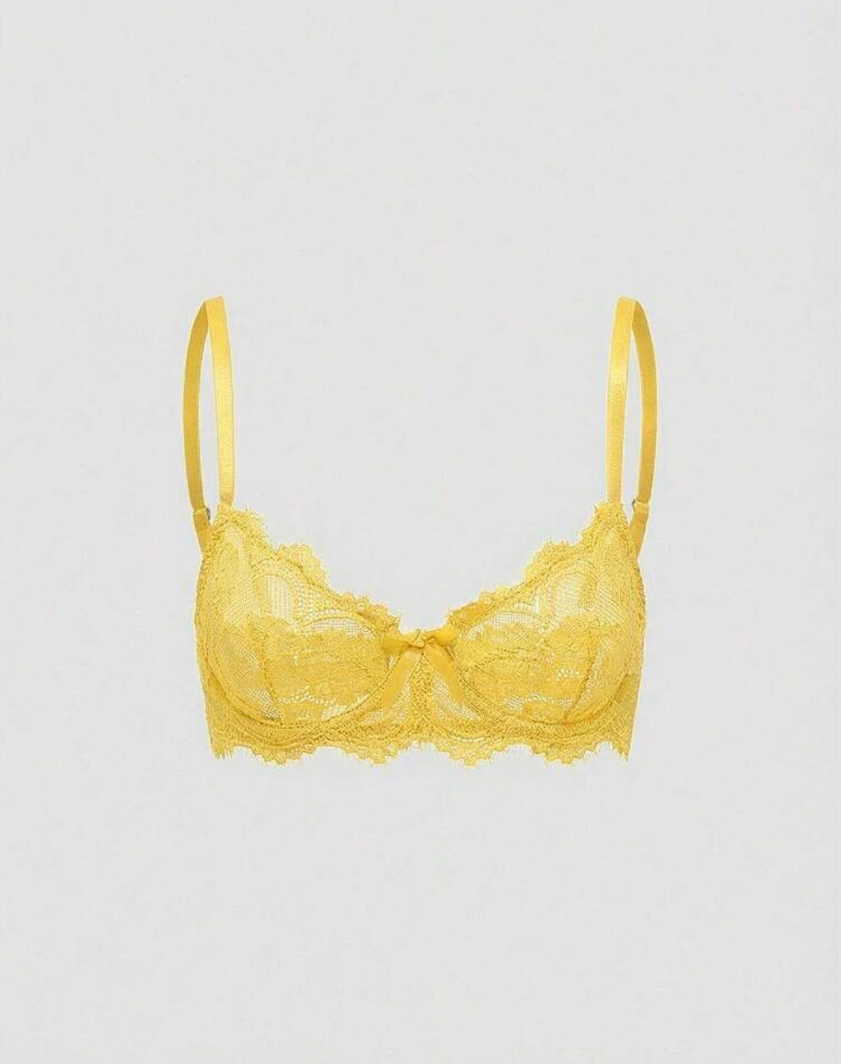 “Lisa Lace” Yellow Bralette