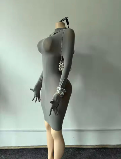 “No Homo” Grey Dress