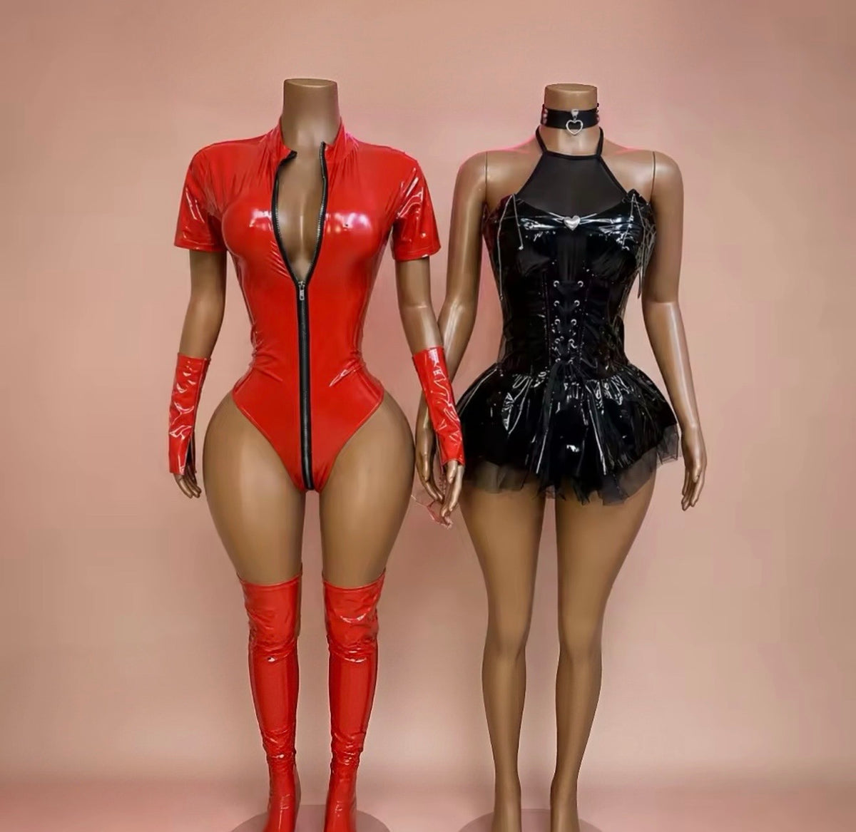 “Code Red” Red 3 Piece Costume Set