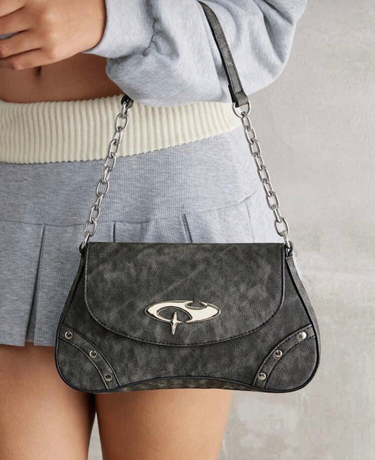 “Micah” Dark Grey Handbag