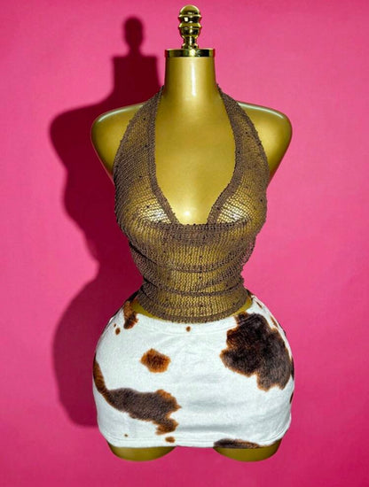 “Cow Skin” 2 Piece Set