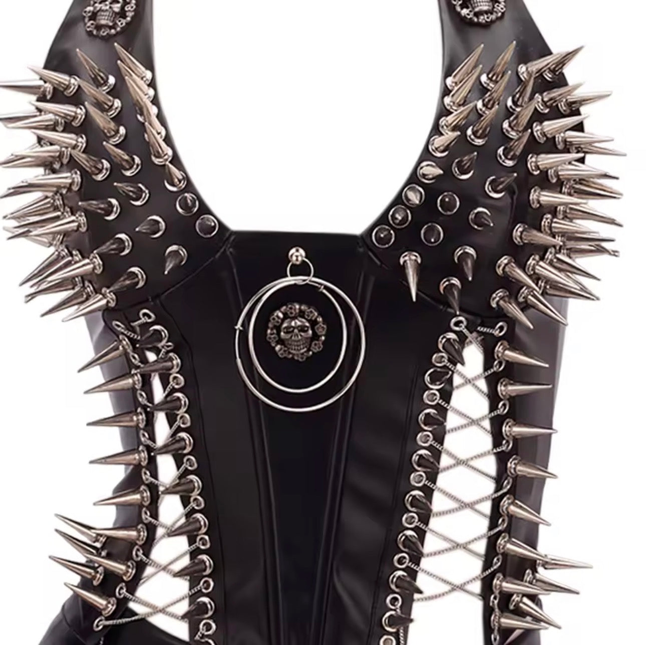 “Spiked” Corset Top