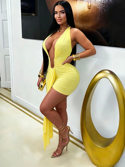 “His Karma” Yellow Dress