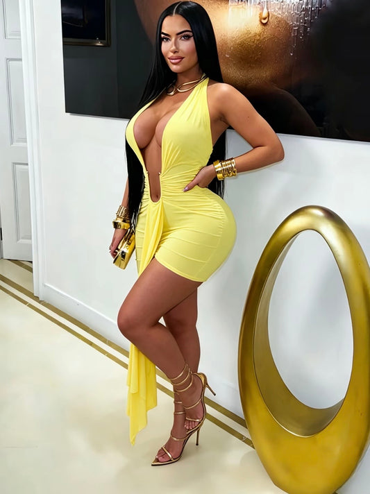 “His Karma” Yellow Dress