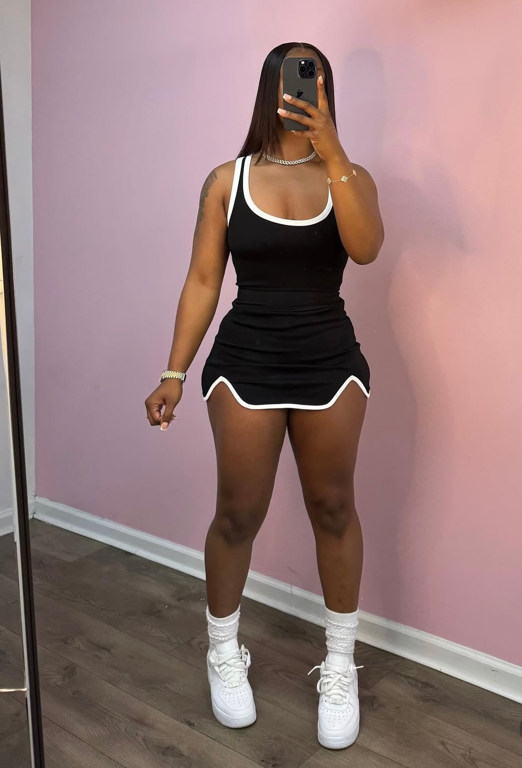 “Around The Way” Black 2 Piece Set