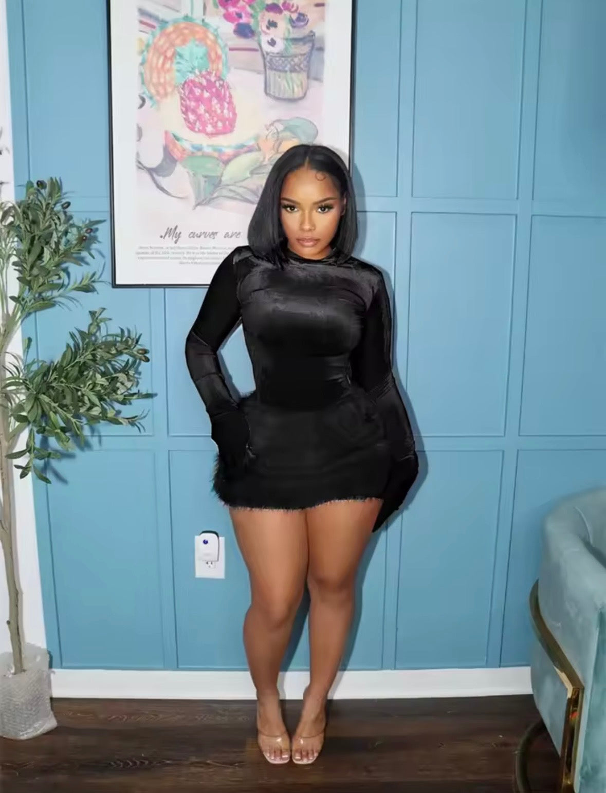 “Lady Luck” Black 2 Piece Set