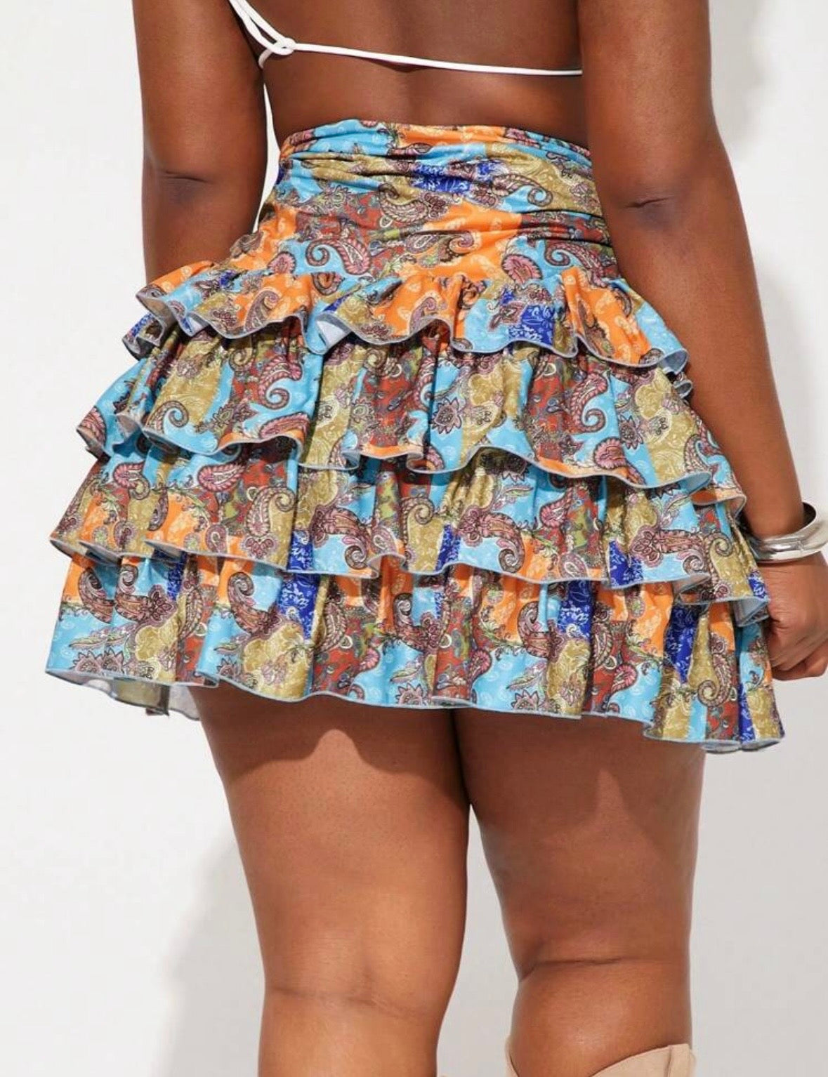 “Platonic” Multicolor Skort