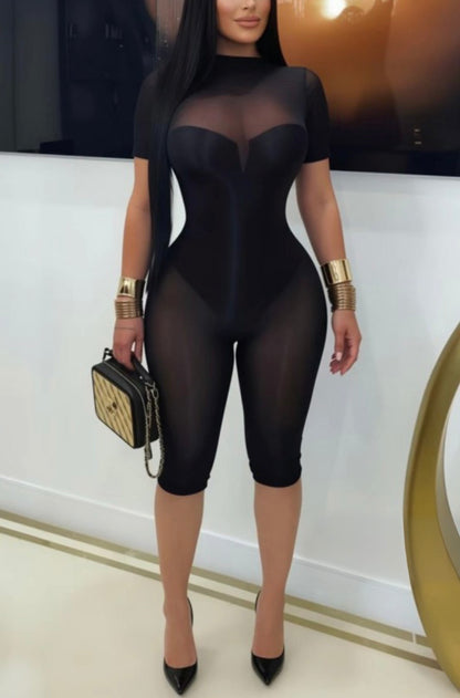“Flex Mami” Brown Romper