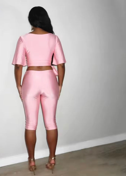 “Pretty Girl Privilege” Pink 2 Piece Set