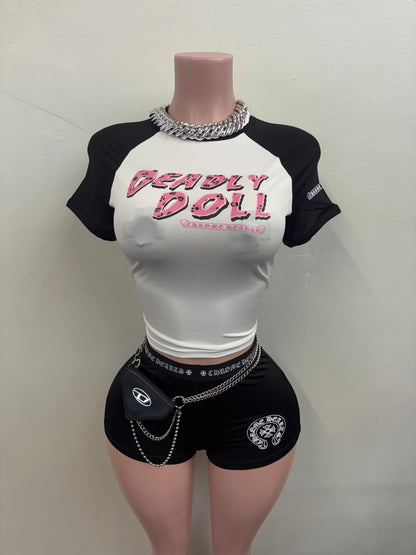 “Deadly Doll 2.0” Black 2 Piece Set