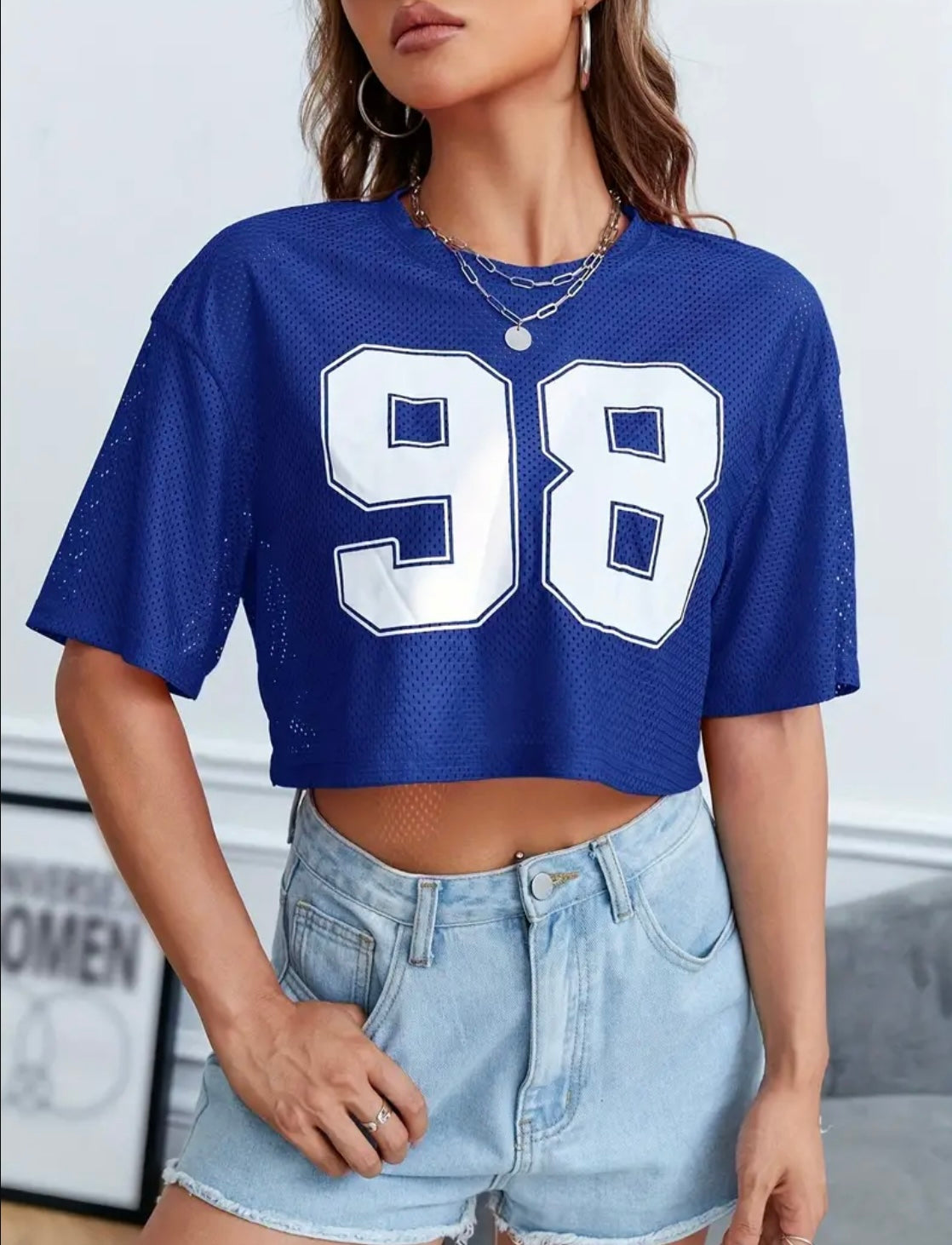 “Team 98” Blue Top