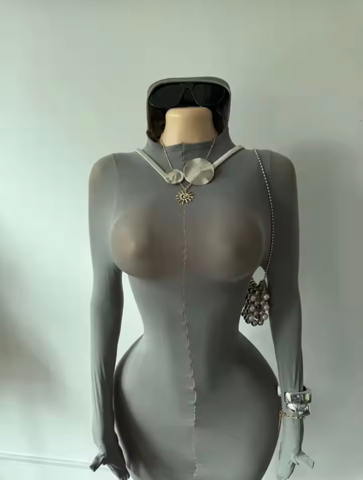 “No Homo” Grey Dress