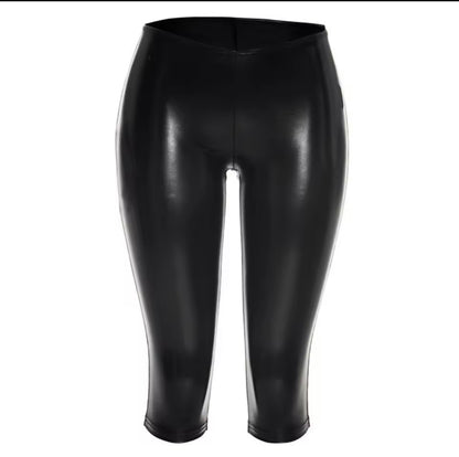 “Lather Me” Black Capri Shorts