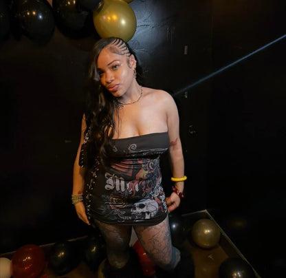 “Hardy” Black Tube Dress