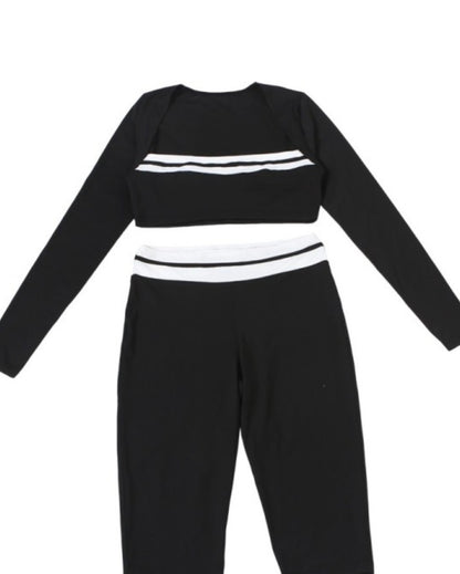 “Retro Rally” Black 2 Piece Set