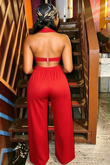 “Couture Cutout” Red 2 Piece Set