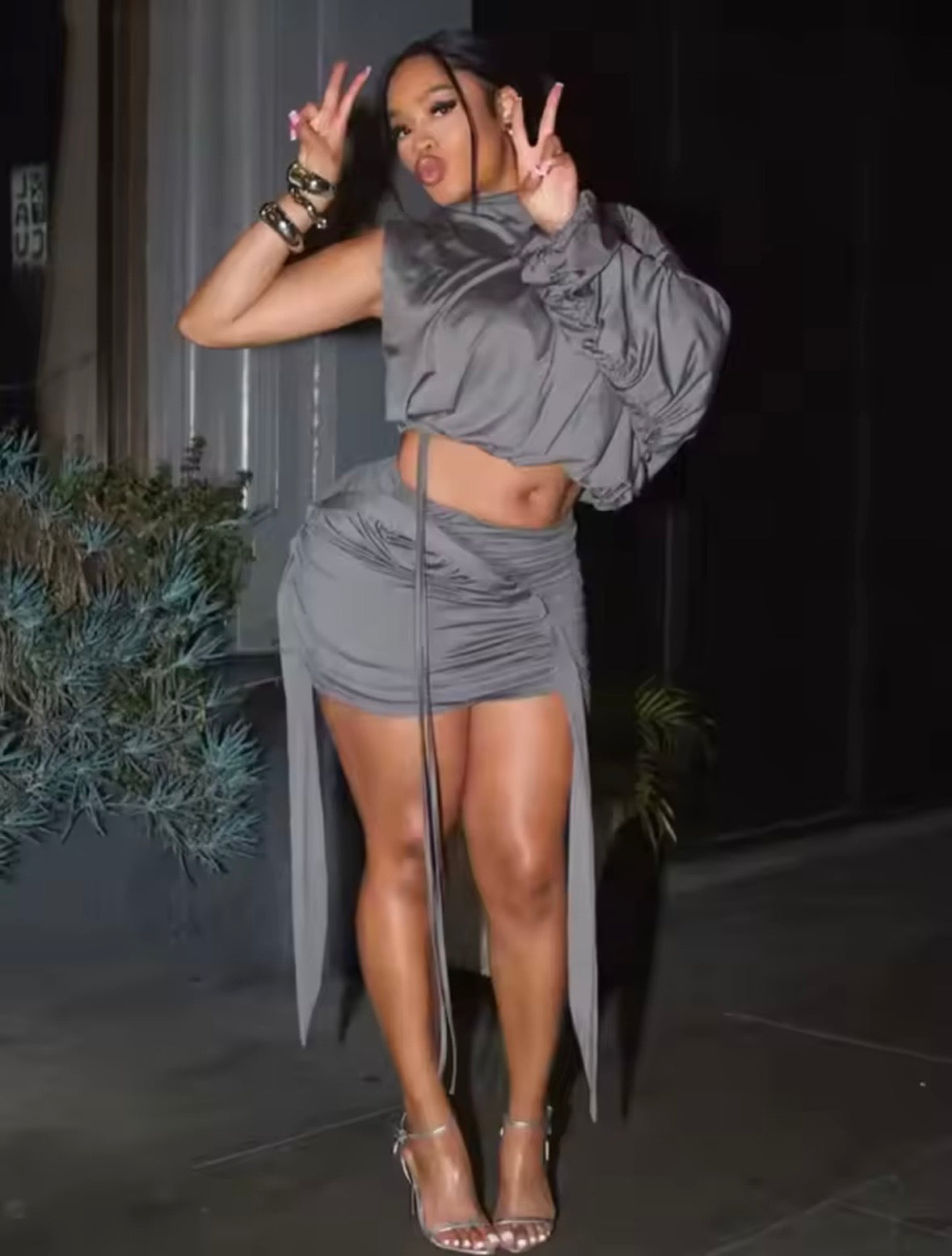 “Remy” Grey 2 Piece Set