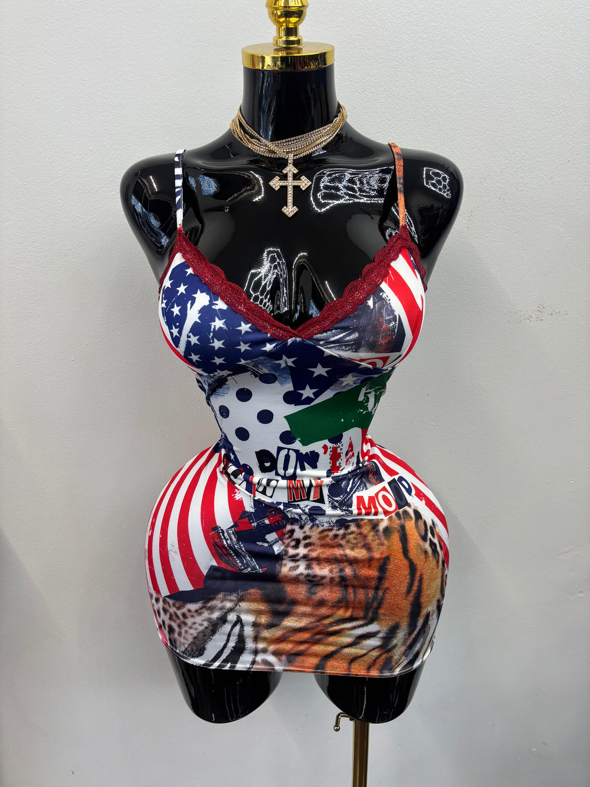 “All American Baddie” Multicolor Dress