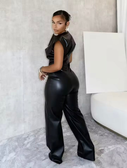 “Lady Mauve” Burgundy Jumpsuit