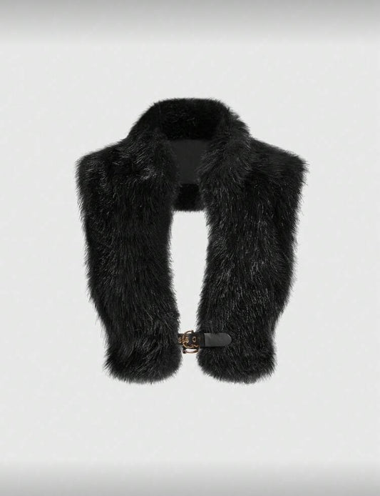 “Ferragamo” Black Furr Top