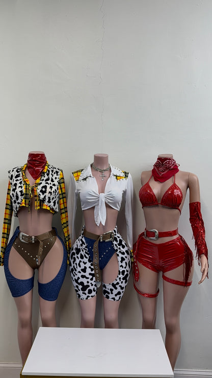 “Jesse Cowgirl” Multicolor 3 Piece Set