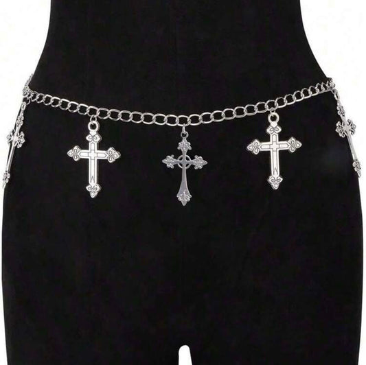 “Cross” Silver Chainbelt