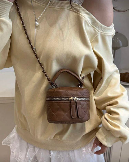 “Times Square” Burgundy Handbag