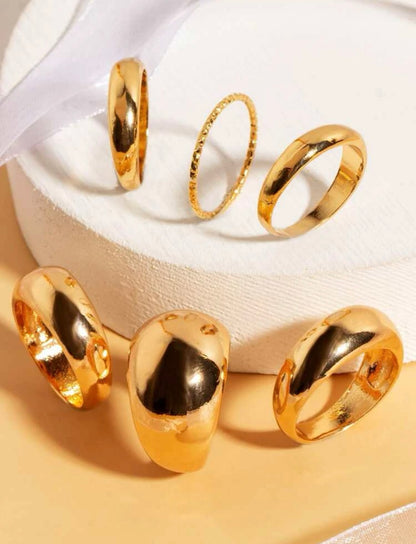 “Armani” Gold Rings