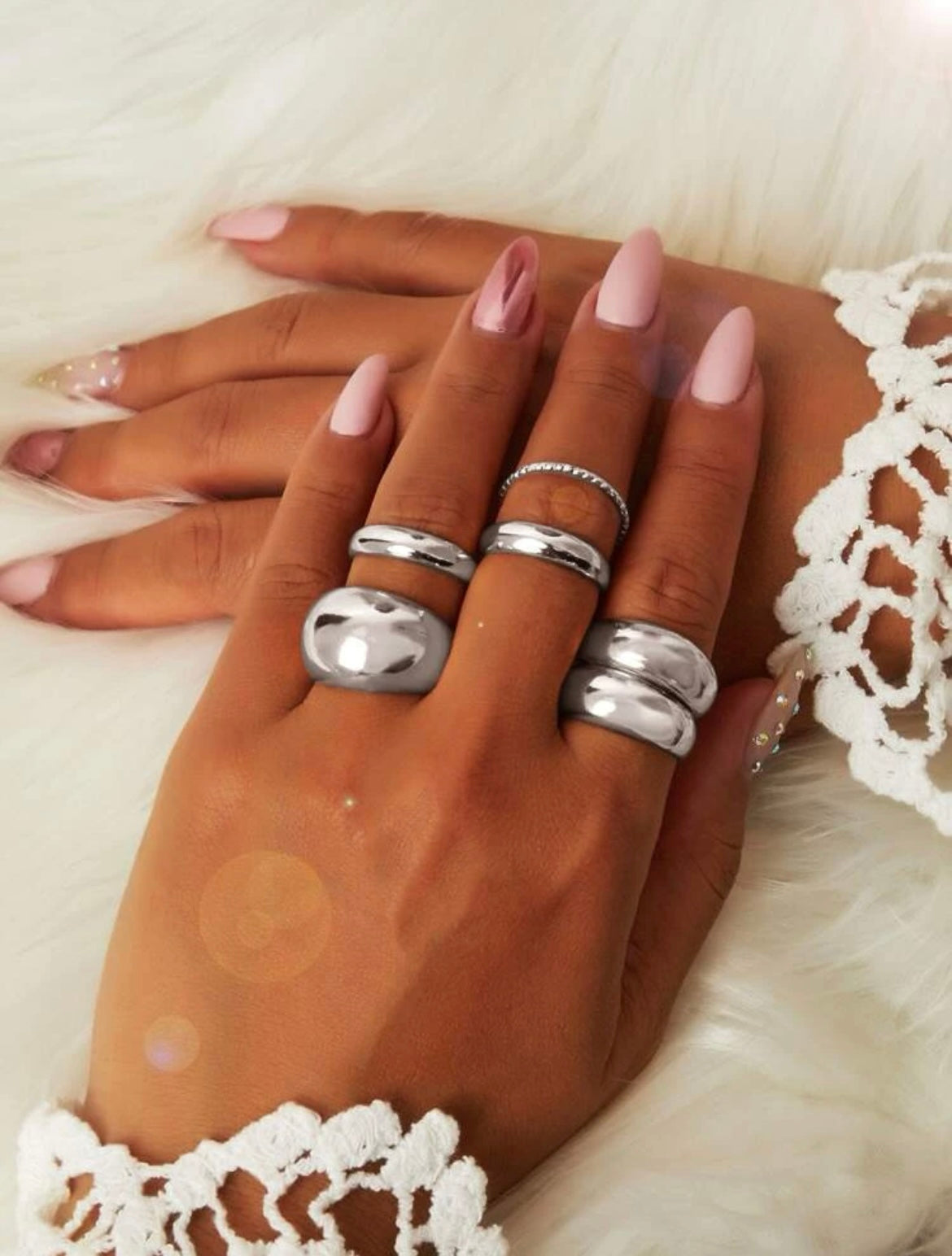 “Armani” Silver Rings