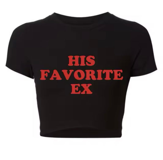 “His Fav Ex” Red Top