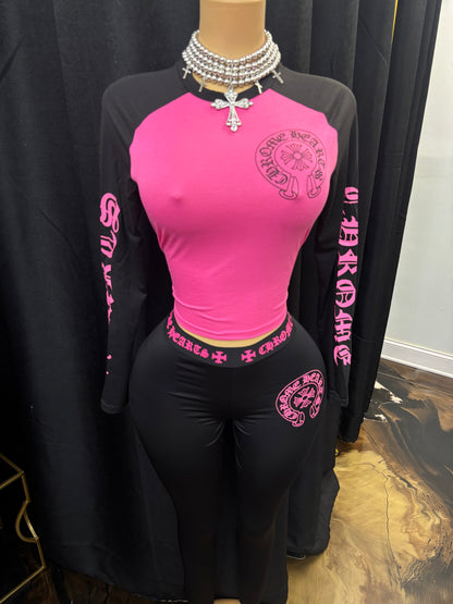 “Chrome Heart” Pink 2  Set