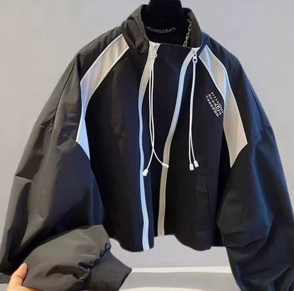 “Esha Double Zip” Black Jacket