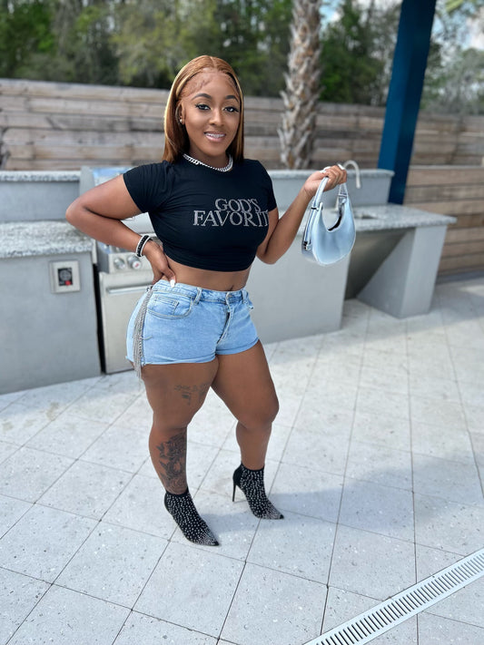 “Gods Favorite” Black Top